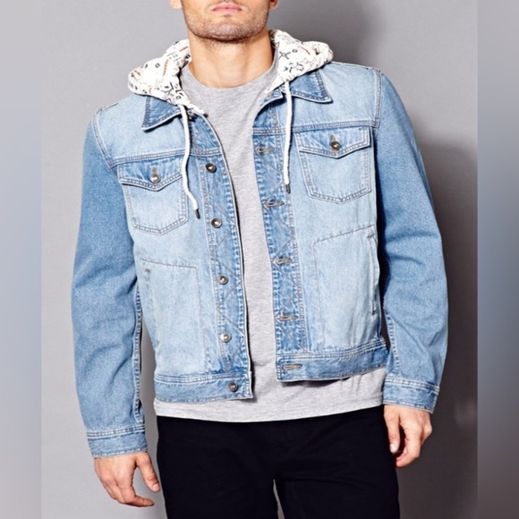 21men Other - 21men‎ | Forever 21 Hooded Denim Jacket, size Small